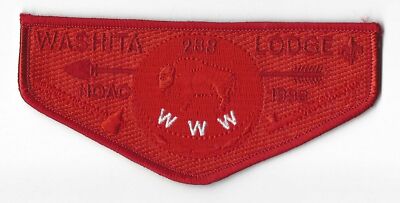 OA 288 Washita 1998 NOAC WWW S24 Flap RED Bdr. Cherokee Area OK [MO-1884]