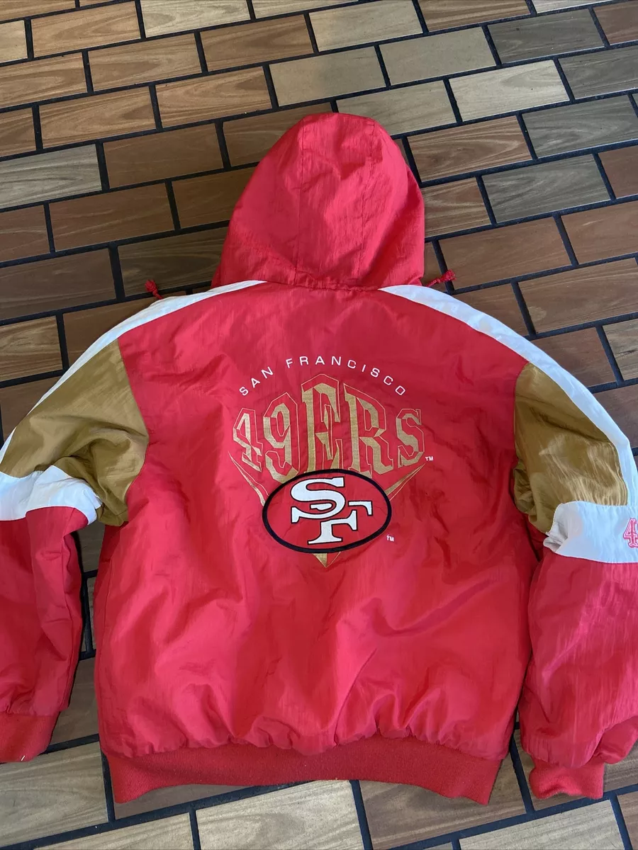 San Francisco 49ers Vintage Full Zip With Hood Football Jacket Size Man L  By Nu | eBay