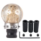 Car Gear Shifter Knob Universal Fit Auto Manual Transmission Clear Ball Round