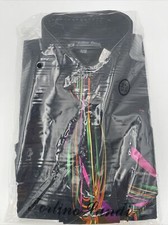 Fortino Landi Men's Long Sleeve Dress Shirt With Tie And Handkerchief 16-16 1/2