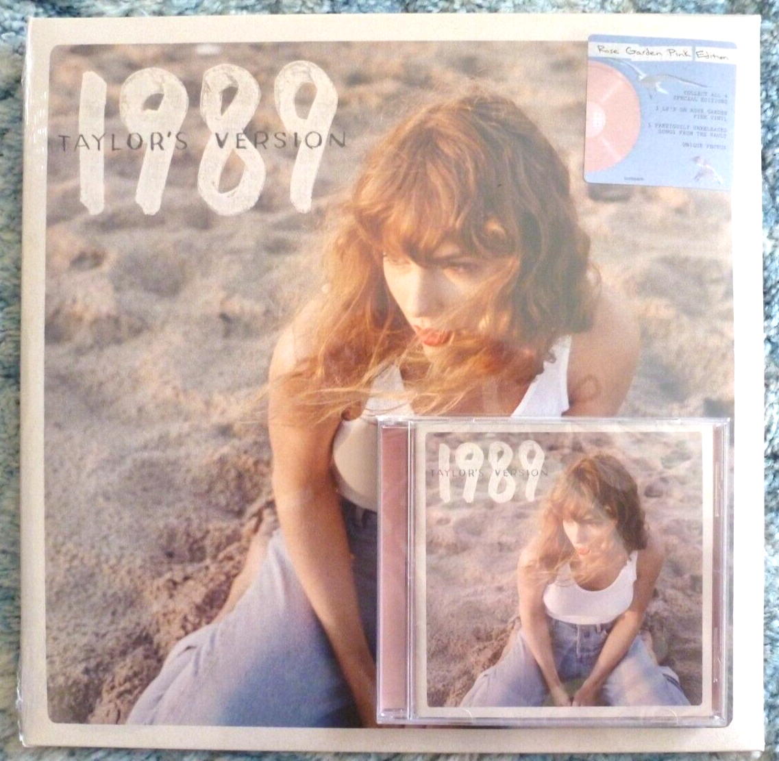 TAYLOR SWIFT 2 LP VINYL + CD - 1989 Taylor's Version ROSE GARDEN