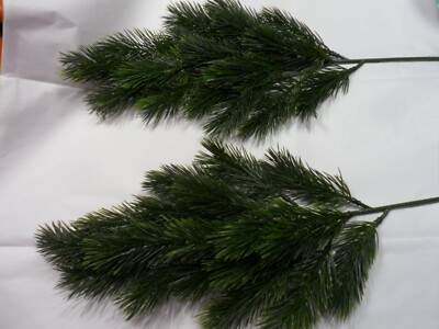 Large Plastic Pine Branches - Vintage - Hong Kong