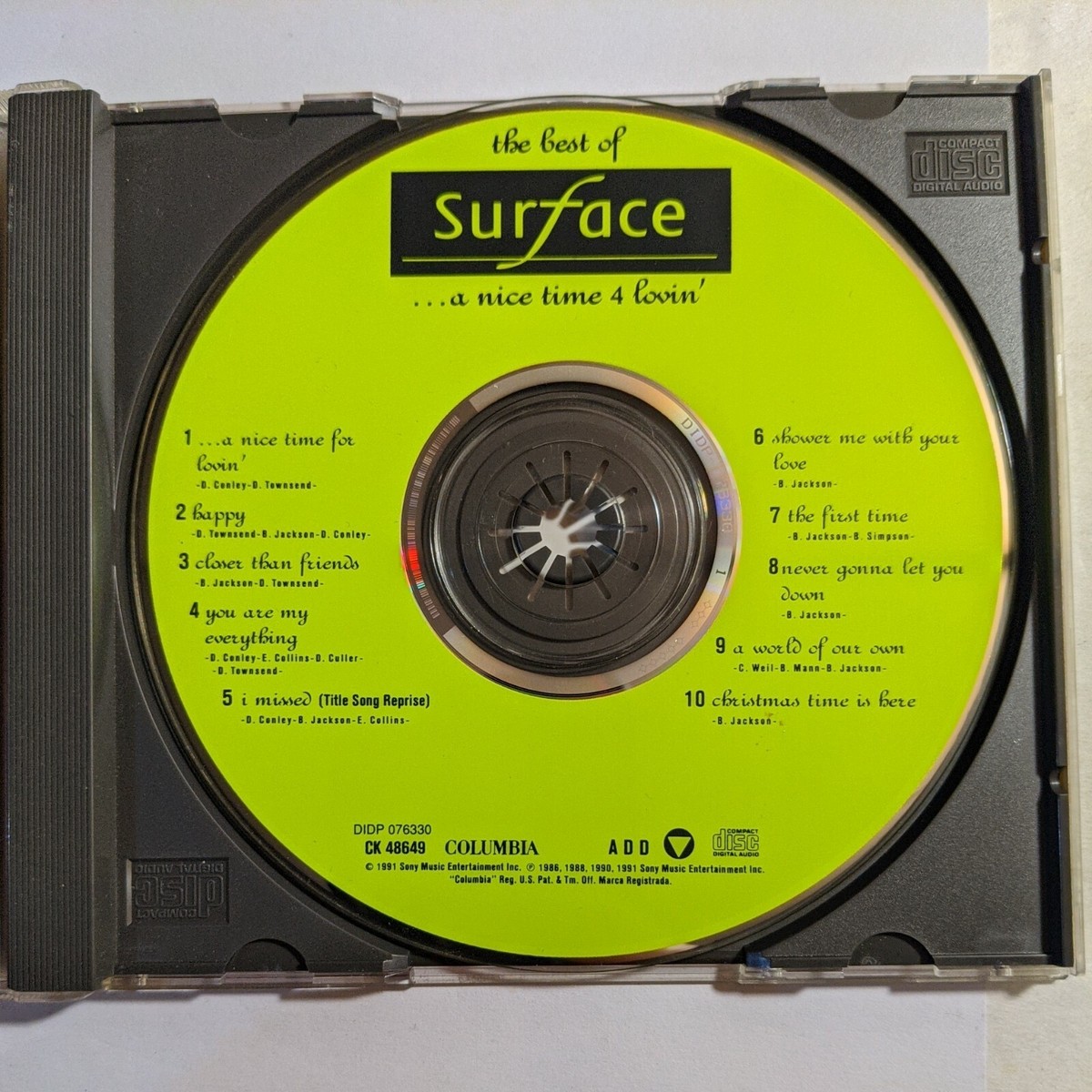 The Best Surface: A Nice Time for Loving by Surface (CD, Oct-1991