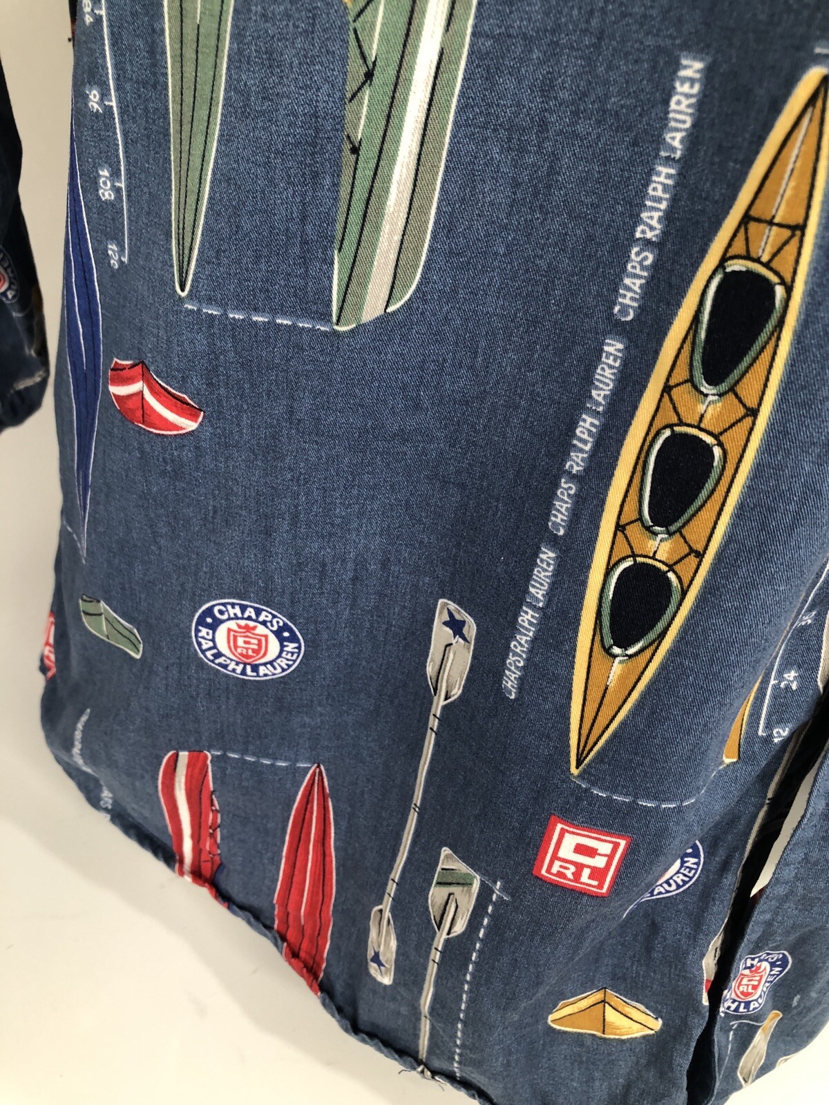 FILA CHAPS RALPH LAUREN ALL OVER Vintage Camicia uomo canoa canoa canoa canoa canoa canoa L XL