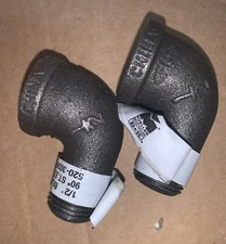 1/2 Black 90* ST.Elbow *Pack Of *2 520-303BG *MUELLER B&K