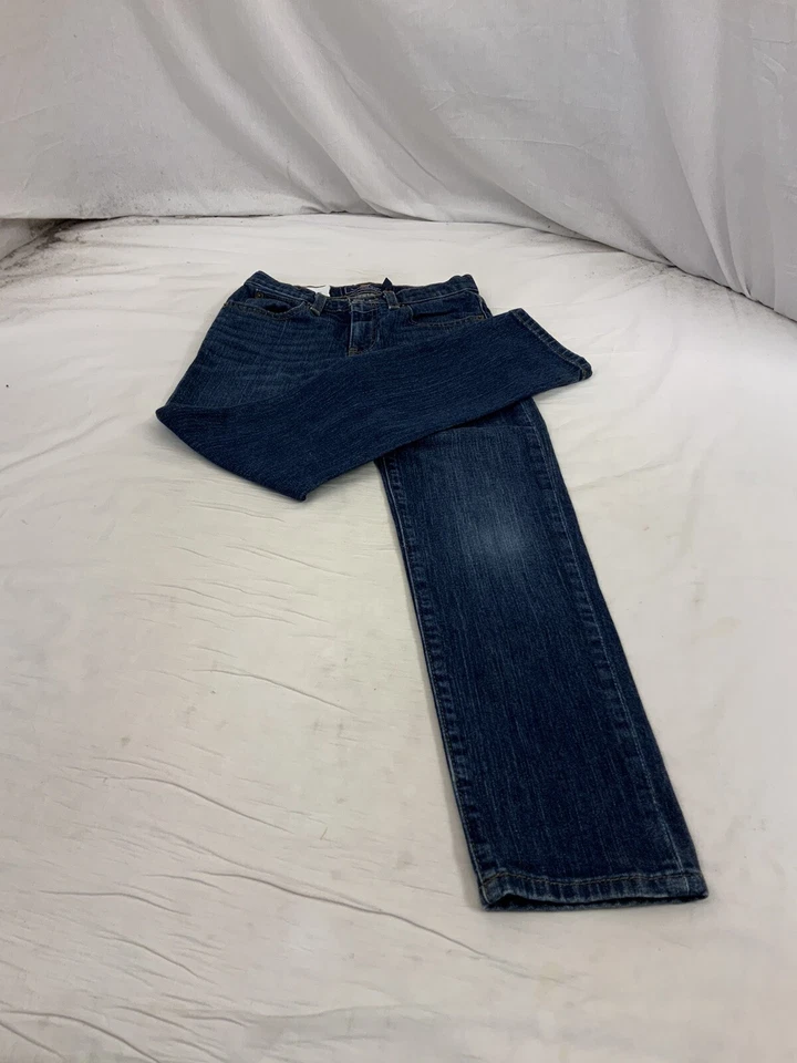 Jeans Vineyard Vines Juveniles 8 Azul Lavado Oscuro Calce Ajustado Algodón YGI P2-134 Foto 2 de 4