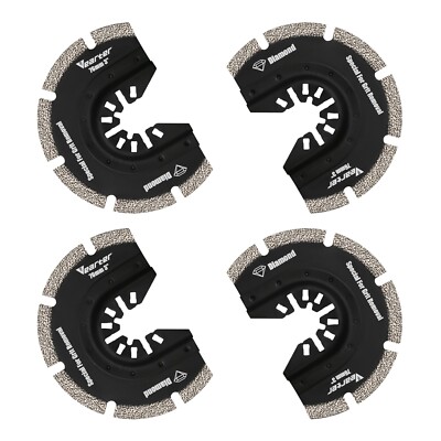 4PCS 76mm Diamond Oscillating Multi Tool Saw Blades Ceramic Tile Cement Cutter