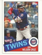  2020 TOPPS BASEBALL - NELSON CRUZ - 1985 35th ANNIVERSARY - #24 - TWINS