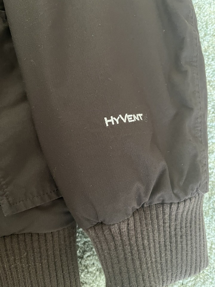 Vintage Men’s Large North Face HyVent Goose Down Insulated Jacket Brown