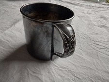 Vintage Silver Plate Cup Mug Baby Toddler Cup - Community