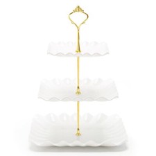 3-Tier Cupcake Stand Tiered Serving Stand for Tea Party Baby Shower Wedding
