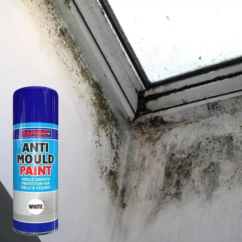 4 x ANTI MOULD SPRAY PAINT 400ML FOR WALLS CEILING PROTECTION METAL WOOD PLASTIC - Image 4 of 4