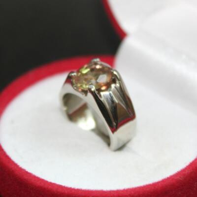 Herren und Damen Ring ovale Form Alexandrit in Sterling Silber 925 Handarbeit Ring