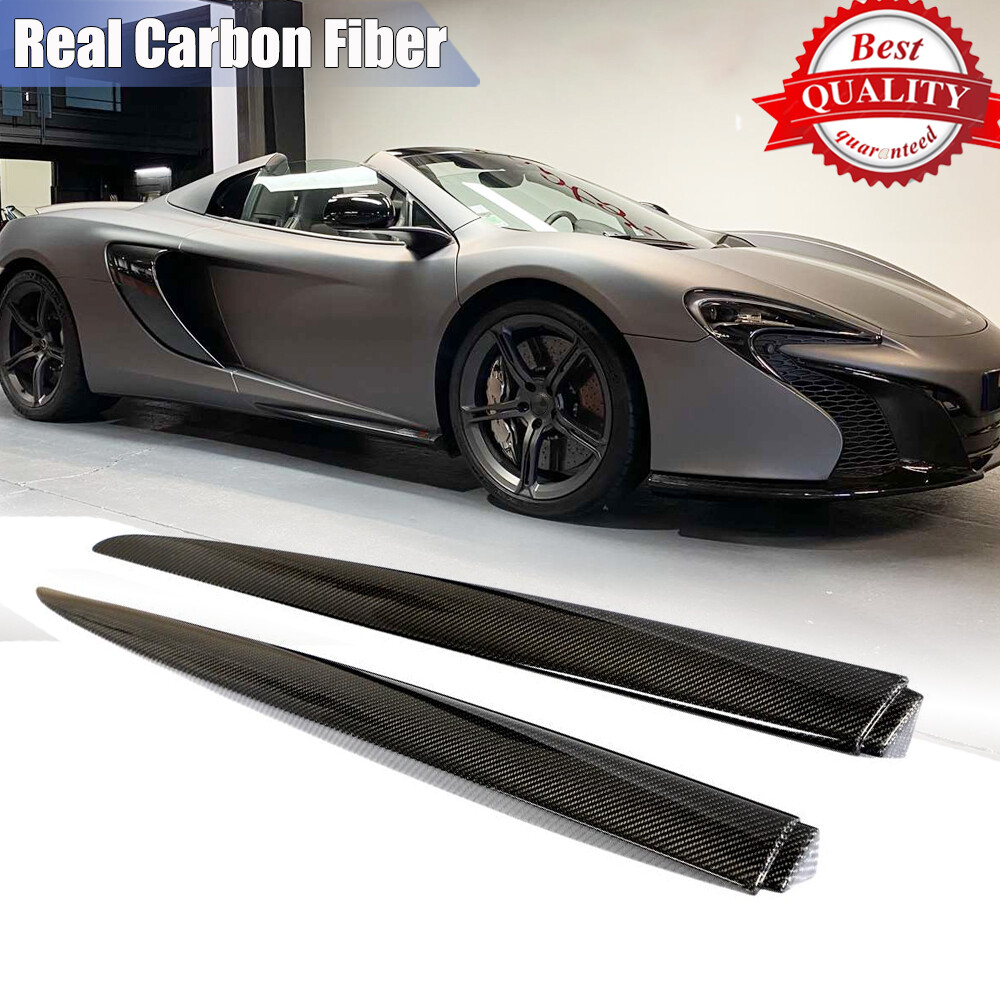 For McLaren 650S 2-Door 2014-17 Real Carbon Fiber Side Skirt