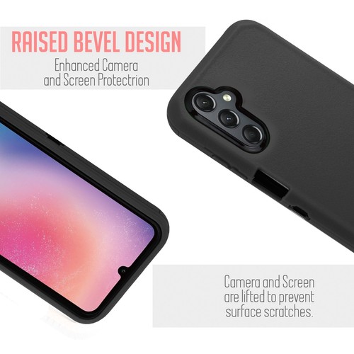 Funda con clip de cinturón de doble capa para Samsung Galaxy A24 4G/A25 5G - Imagen 20 de 67