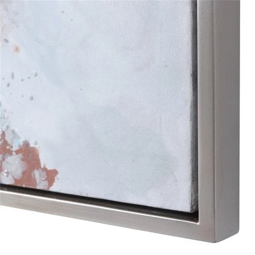 Uttermost Mercury Wood and Acrylic Abstract Hand Painted Art in White - Picture 5 of 8