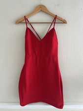 Tobi Red Strapy Mini Dress Size Small Cocktail Party Coquette Feminine