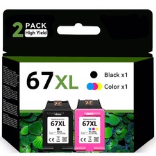 67XL Ink Cartridge 67 XL Ink for HP Deskjet 2720 4155 2700e Envy 6010 6055 6020e