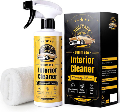 Interior Car Cleaner Kit for Tesla, Ph-Neutral Safe for All Surface, 2-In-1 Mode