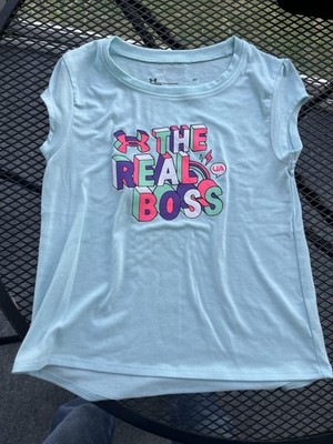 4T Under Armour  the Real Boss  Girls T-shirt  C6