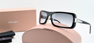 PRADA Sonnenbrille SPR 23G 61-16 1AB-3M1 125 Rechteck Schwarz Bright UV Lens S M