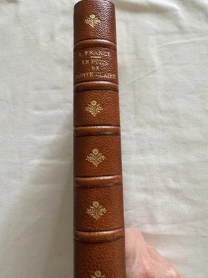 Le Puits de Sainte Claire Anatole France Édition Originale Cuir Luxe - Photo 1/4
