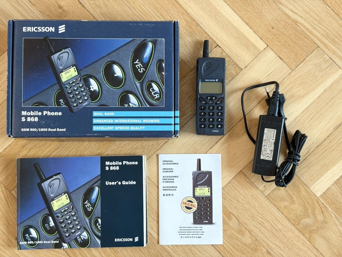 Ericsson S868 GSM 900/1800 Dual Band Mobile Phone Cell Vintage