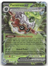 Forretress ex 002/091 Paldean Fates Double Rare Holo