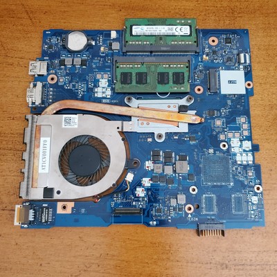 Dell Inspiron Motherboard, A8-7410, 8GB, and Heatsink/fan. [DP/N: 01N0C6]