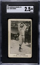 1922 American Caramel Co. Series of 120 (E121) Jess Haines SGC 2.5