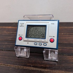Nintendo Game & Watch Silver Fire RC-04 1980 with Box [Polarizing Replaced]