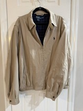 Polo Ralph Lauren Plaid Lined Harrington Jacket XXL Vintage