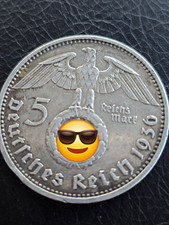 5 Mark Deutsches Reich 1930 Silberm&uuml;nze Portr&auml;t Paul von Hindenburg
