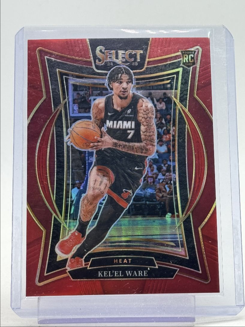 KEL'EL WARE 2024-25 SELECT CONCOURSE ROOKIE RED PRIZM HEAT RC /199 Q1605