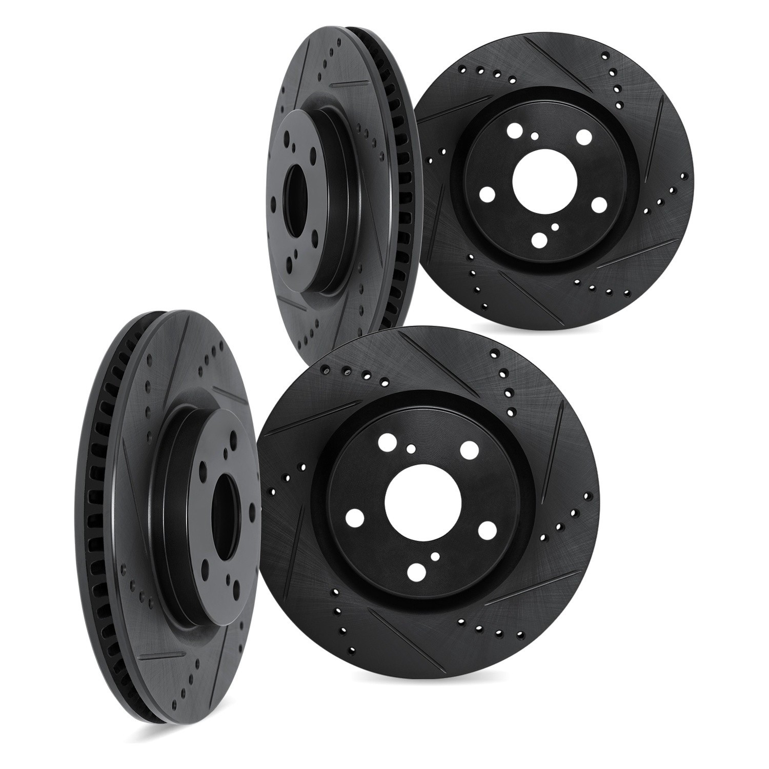 For Acura NSX 91-96 DFC Premium Drilled & Slotted Front & Rear Brake Rotor Set