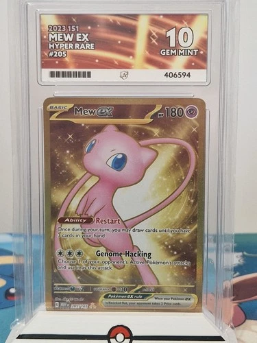 Mew ex 205/165 Sv: Scarlet & Violet 151 HYPER RARE ACE 10