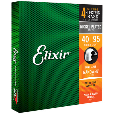 Elixir NANOWEB Nickel Bass   14002 Super Light .040-.095 - New Old Stock
