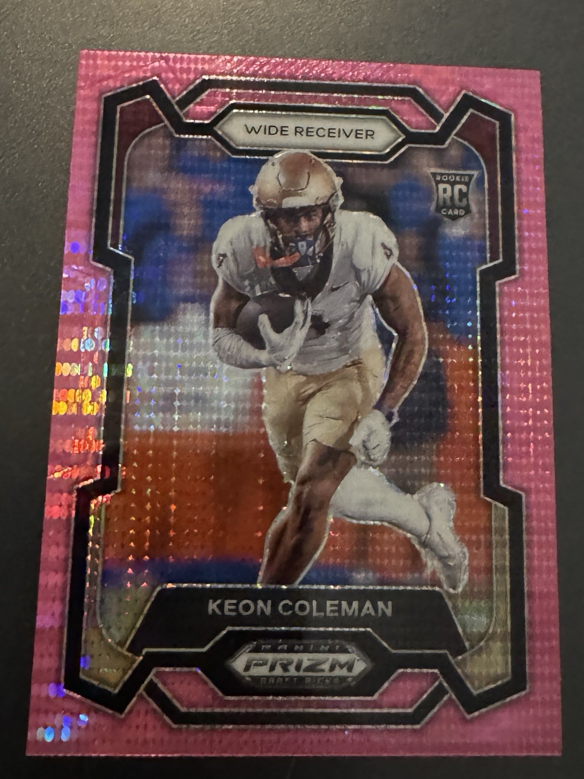 🔥🔥2024 Prizm Draft Picks Keon Coleman PINK PULSAR PRIZM /15 ROOKIE CARD🔥🔥