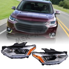 Headlamps For 18-21 Chevy Traverse Full LED Headlight w/DRL Left & Right Side
