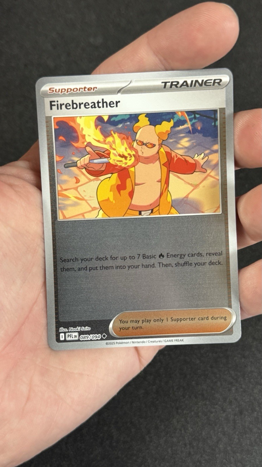 Pokémon TCG - Firebreather 089/094 (Phantasmal Flames - Reverse Holo) Near Mint