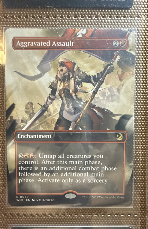 Aggravated Assault (Anime Borderless) Wilds of Eldraine: Enchanting Tales...