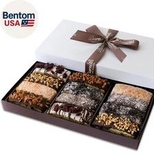 Barnetts Christmas Holiday Thanksgiving 12 Chocolate Biscotti Gift Box, Gourmet