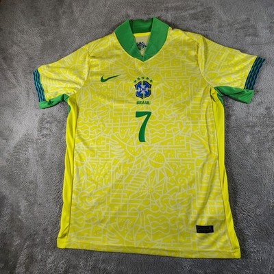 Brazil National Team Shirt Mens Medium Soccer Jersey Nike Dri Fit