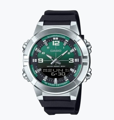 Casio AMW-870A-3AV Analog Digital Green Gradient Dial 10-Year Battery Men's Watc