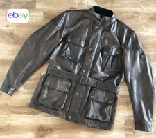 Belstaff PANTHER 1966 giacca di pelle, giacca di pelle, marrone antico, taglia XL