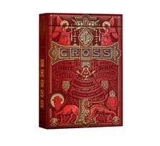 The Cross Maroon Martyrs Playing Cards by Riffle Shuffle - New Sealed