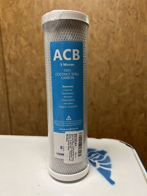 Activated Carbon Block Water Filter Replacement   10 inch 5 Micron    ACB