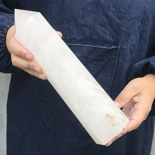 Piedra obelisco cristal blanco natural de 3,2 libras XA3352 - Imagen 11 de 16