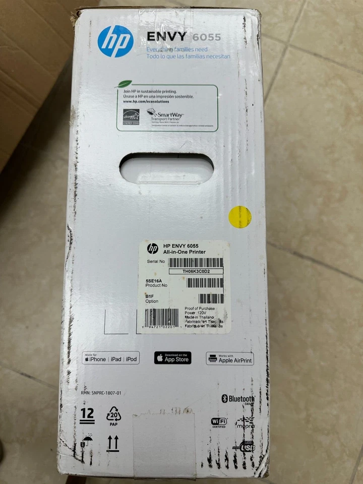 HP ENVY 6055 Thermal Inkjet All-In-One Printer - White - Brand New Sealed - Image 2 of 3