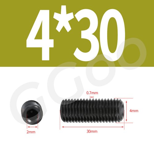 M3 - M12 Black Socket Set Screws w/ Cup Point A2 Stainless Steel DIN 916 - Picture 24 of 81